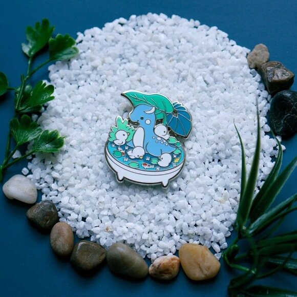 2 for $25 - NEW Lochness Monster Enamel‎ Pin - Fantasy & Mythical Bonsai Garden - Picture 5 of 5